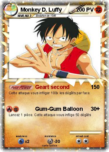 Pokemon Monkey D. Luffy
