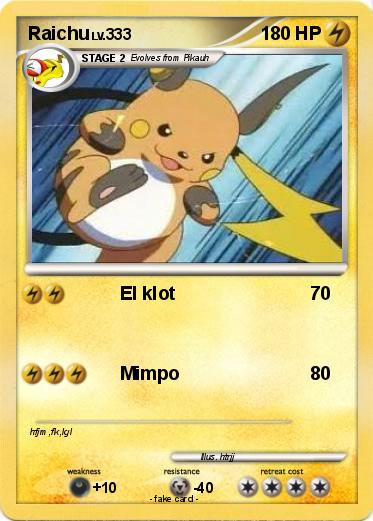 Pokemon Raichu