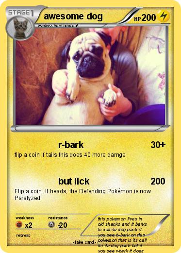 Pokemon awesome dog