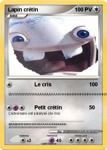Pokemon Lapin crétin