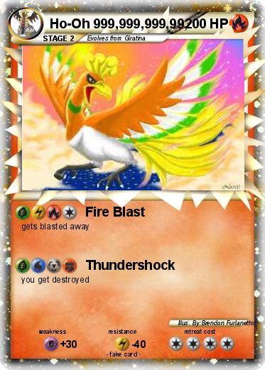Pokemon Ho-Oh 999,999,999,99,