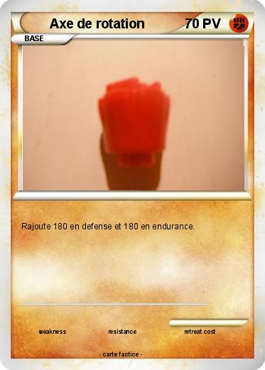 Pokemon Axe de rotation