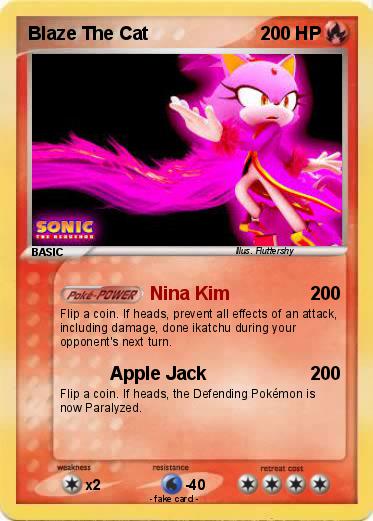 Pokemon Blaze The Cat
