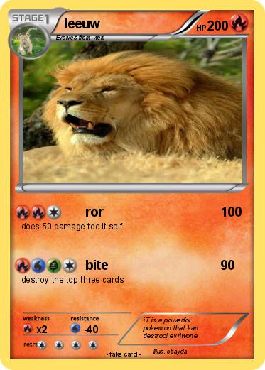 Pokemon leeuw