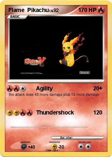 Pokemon Flame  Pikachu