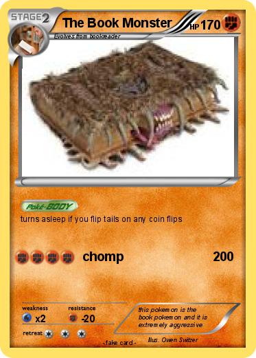 Pokemon The Book Monster