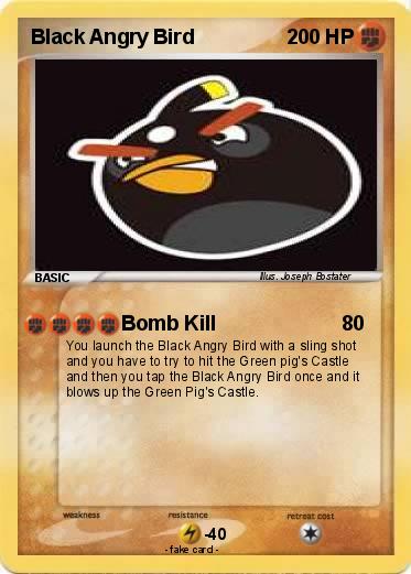 Pokemon Black Angry Bird