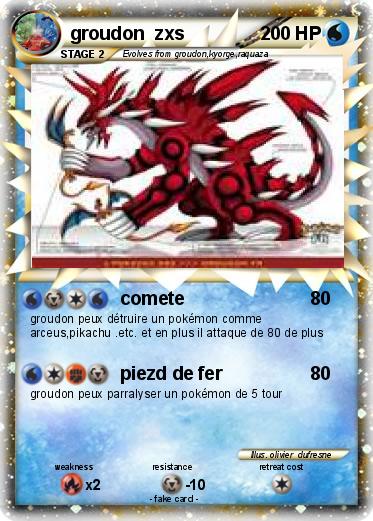 Pokemon groudon  zxs
