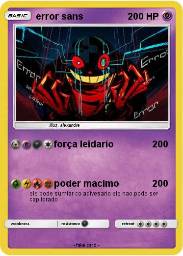 Pokemon error sans