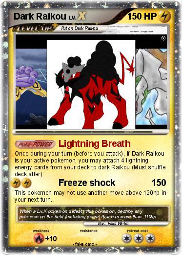 Pokemon Dark Raikou