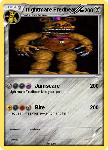 Pokemon nightmare Fredbear
