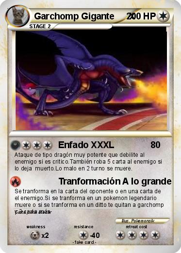 Pokemon Garchomp Gigante      X