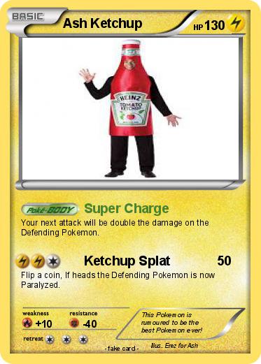 Pokemon Ash Ketchup
