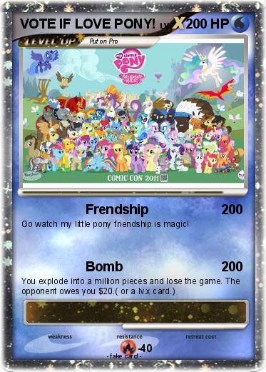 Pokemon VOTE IF LOVE PONY!