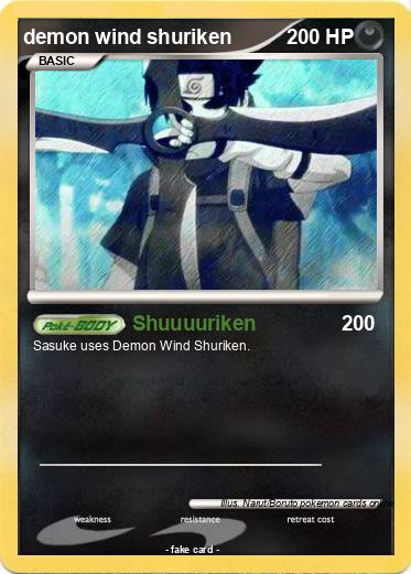 Pokemon demon wind shuriken