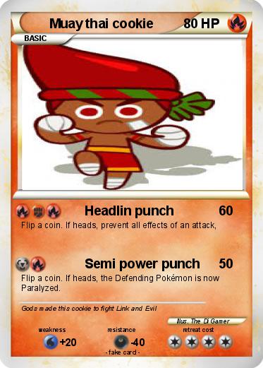 Pokemon Muay thai cookie