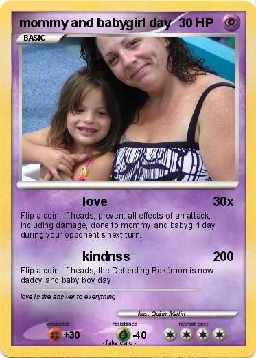 Pokemon mommy and babygirl day