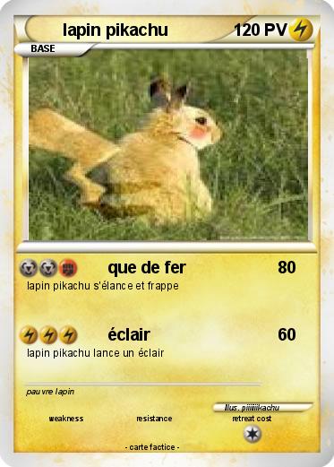 Pokemon lapin pikachu