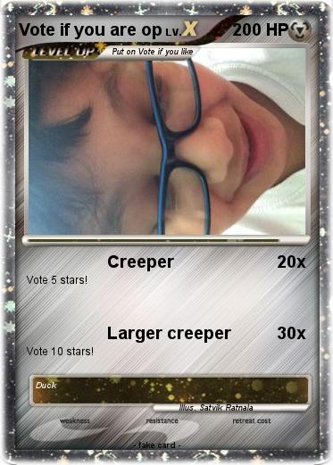 Pokemon Vote if you are op