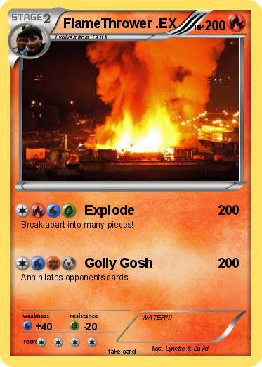 Pokemon FlameThrower .EX