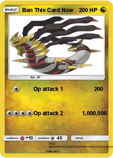Pokemon Ban This Card Now