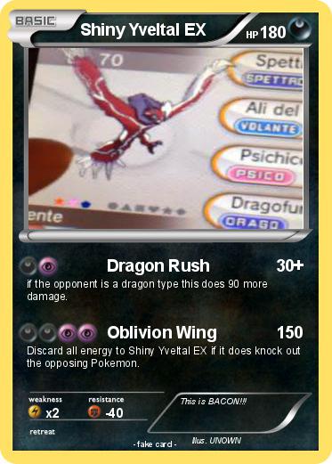 Pokemon Shiny Yveltal EX