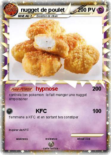 Pokemon nugget de poulet