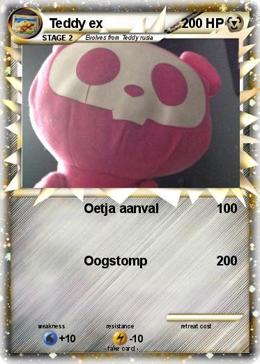 Pokemon Teddy ex
