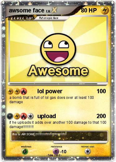 Pokemon awsome face