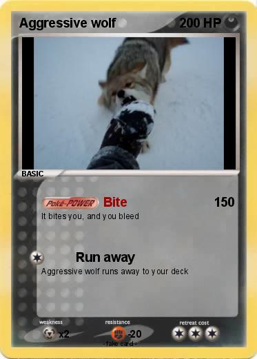 Pokemon Aggressive wolf