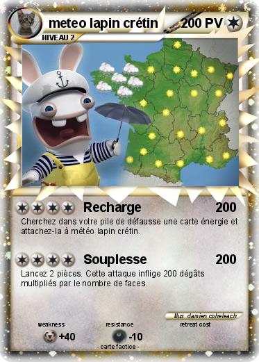 Pokemon meteo lapin crétin