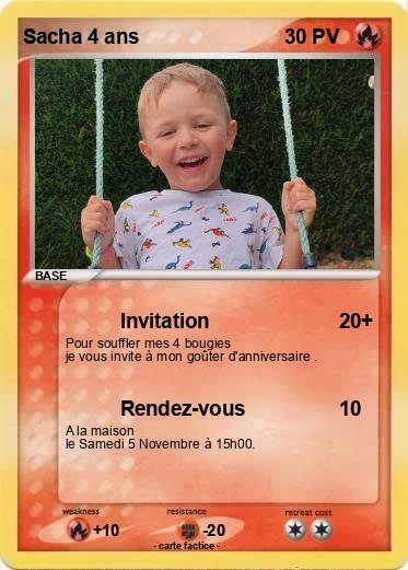 Pokemon Sacha 4 ans