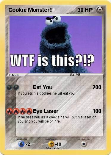 Pokemon Cookie Monster!!
