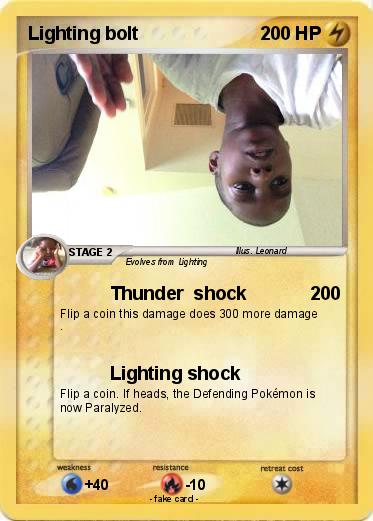 Pokemon Lighting bolt