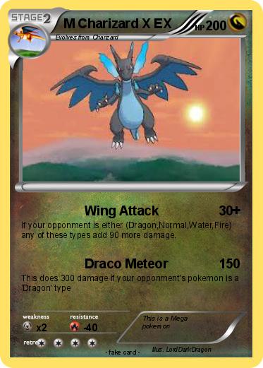 Pokemon M Charizard X EX