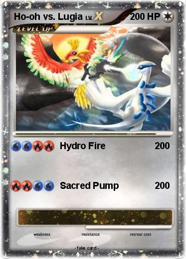 Pokemon Ho-oh vs. Lugia