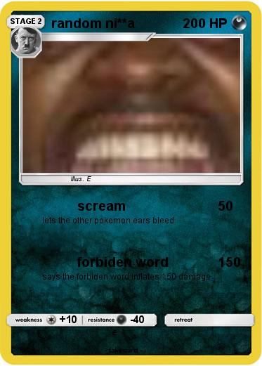 Pokemon random ni**a