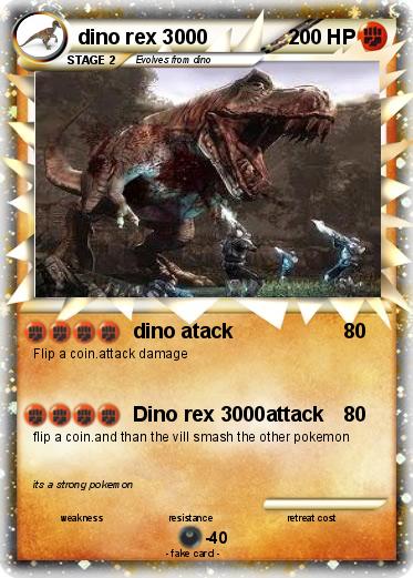 Pokemon dino rex 3000