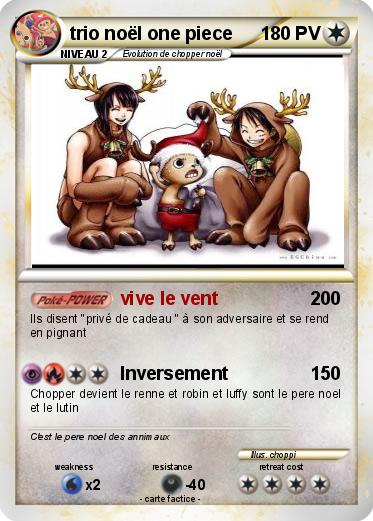 Pokemon trio noël one piece