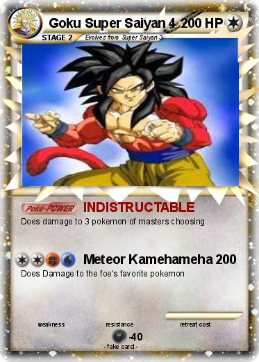 Pokemon Goku Super Saiyan 4