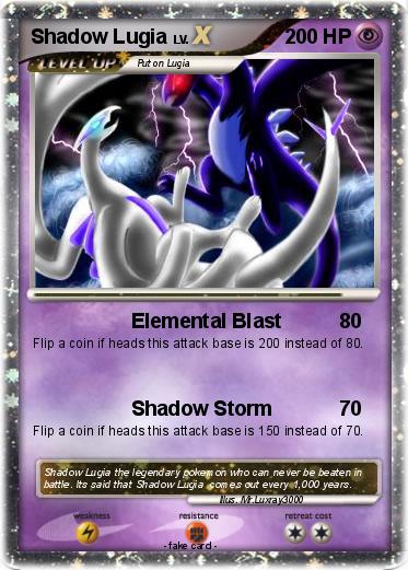 Pokemon Shadow Lugia