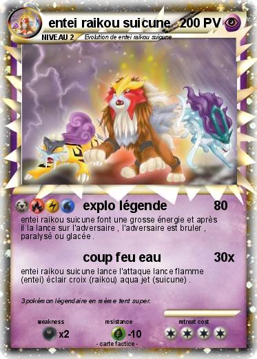 Pokemon entei raikou suicune