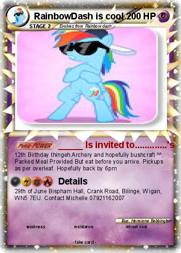 Pokemon RainbowDash is cool