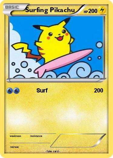 Pokemon Surfing Pikachu