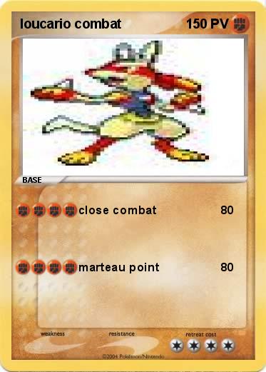 Pokemon loucario combat
