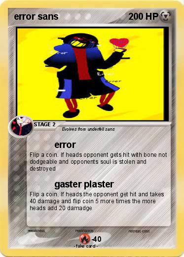 Pokemon error sans