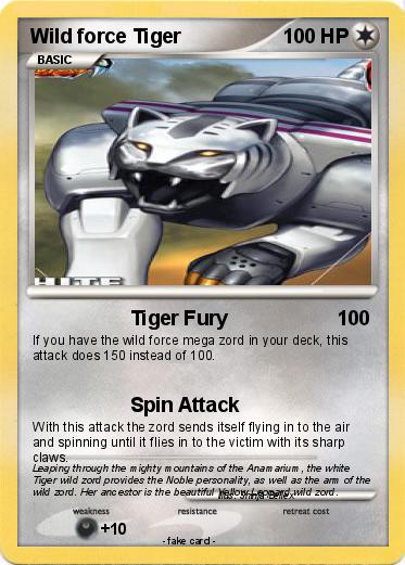 Pokemon Wild force Tiger