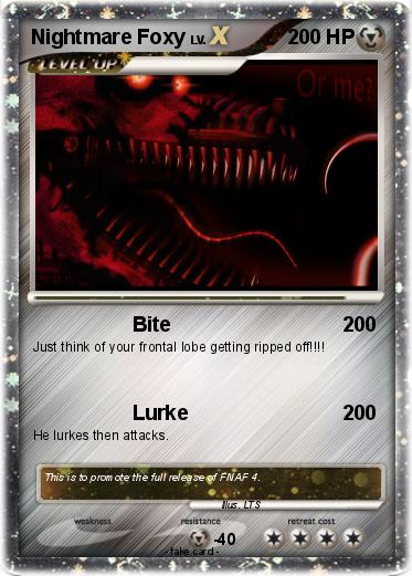 Pokemon Nightmare Foxy