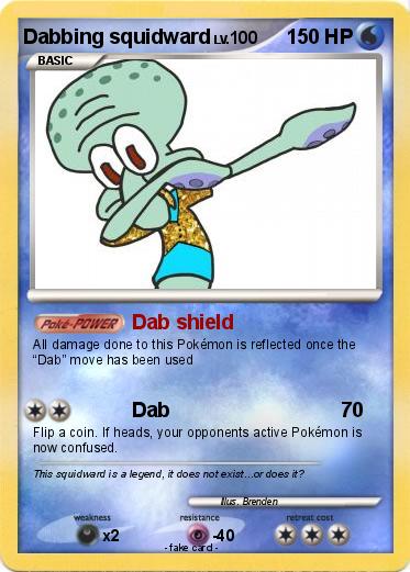 Pokemon Dabbing squidward