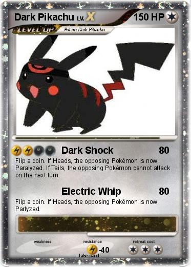 Pokemon Dark Pikachu